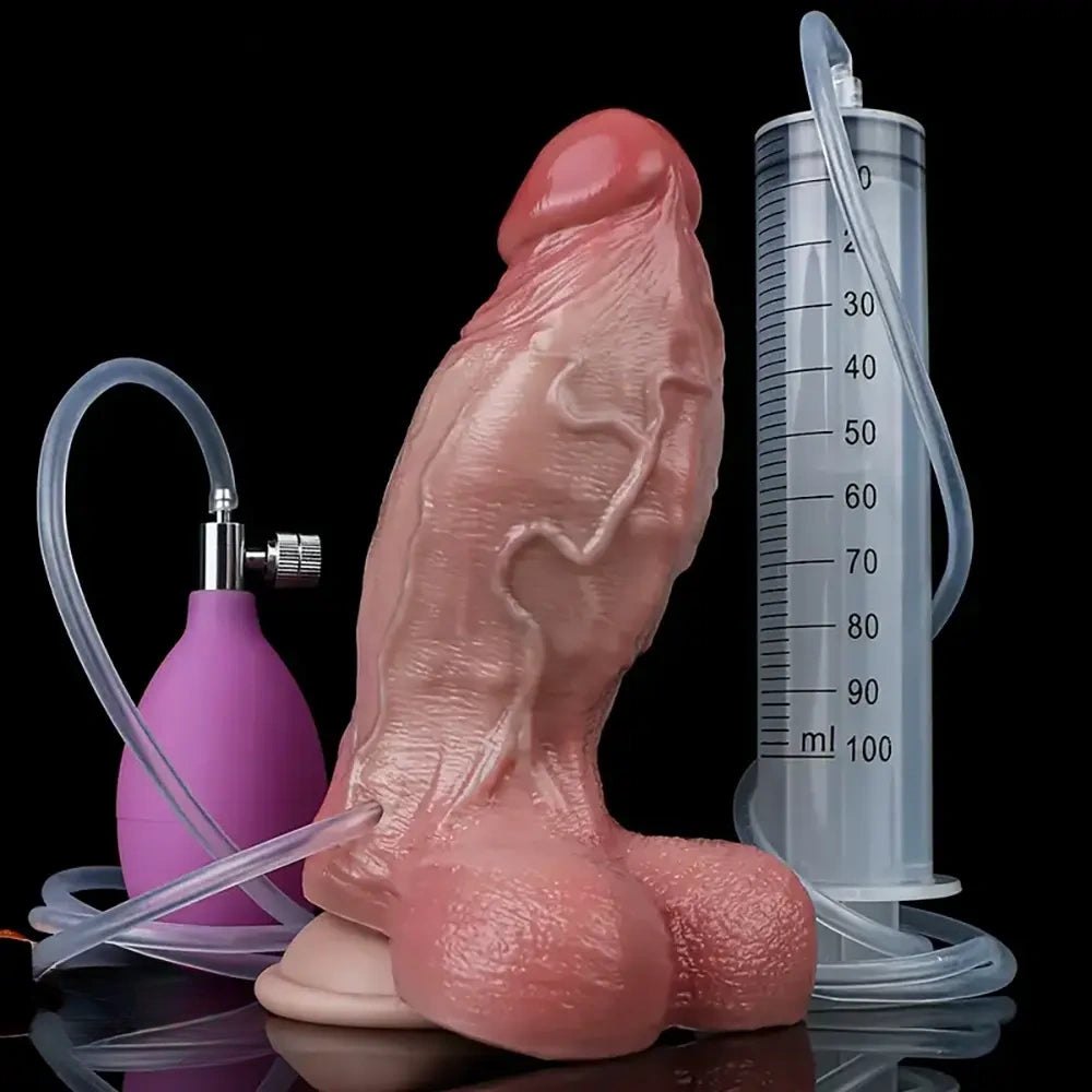 Flesh silicone squirting anal dildo, photo 1
