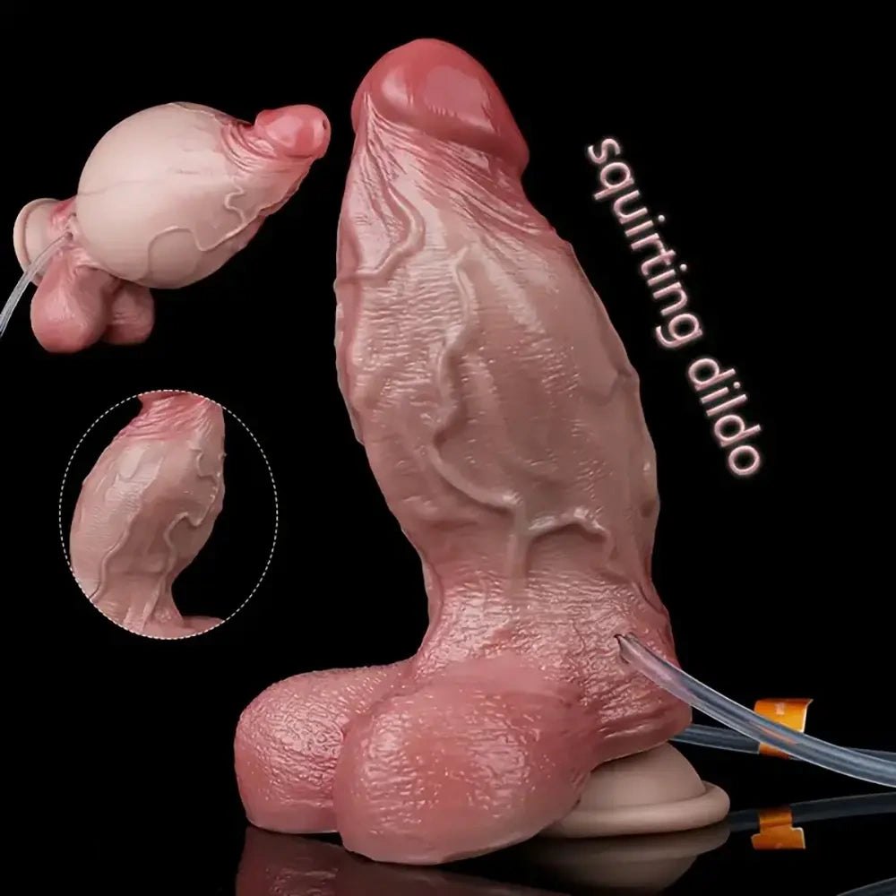 Flesh silicone squirting anal dildo, photo 2