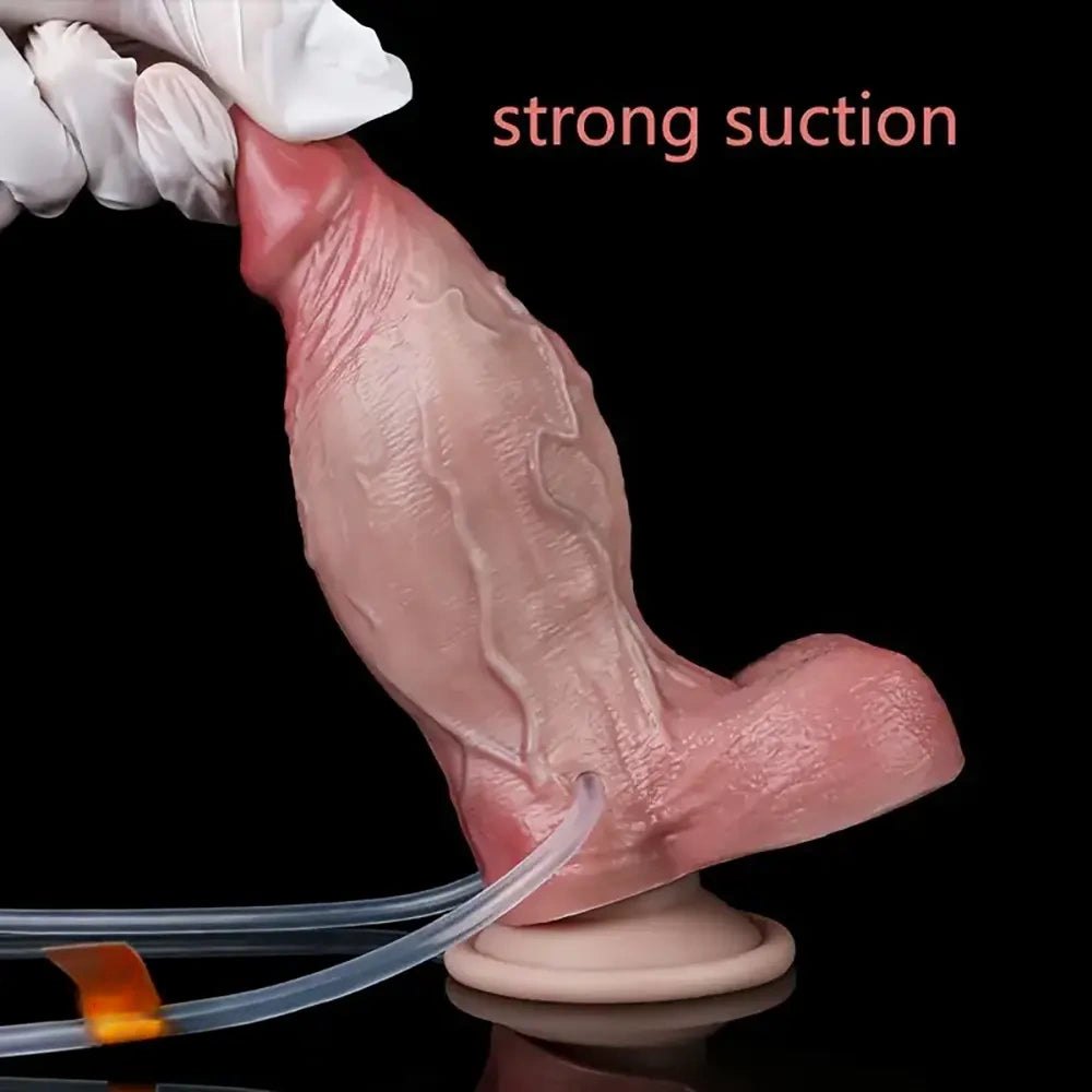 Flesh silicone squirting anal dildo, photo 5