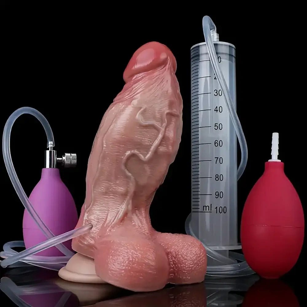 Flesh silicone squirting anal dildo, photo 7