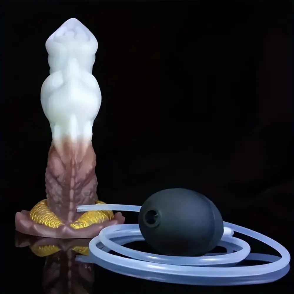 #1 color-change white and red fantasy dildo