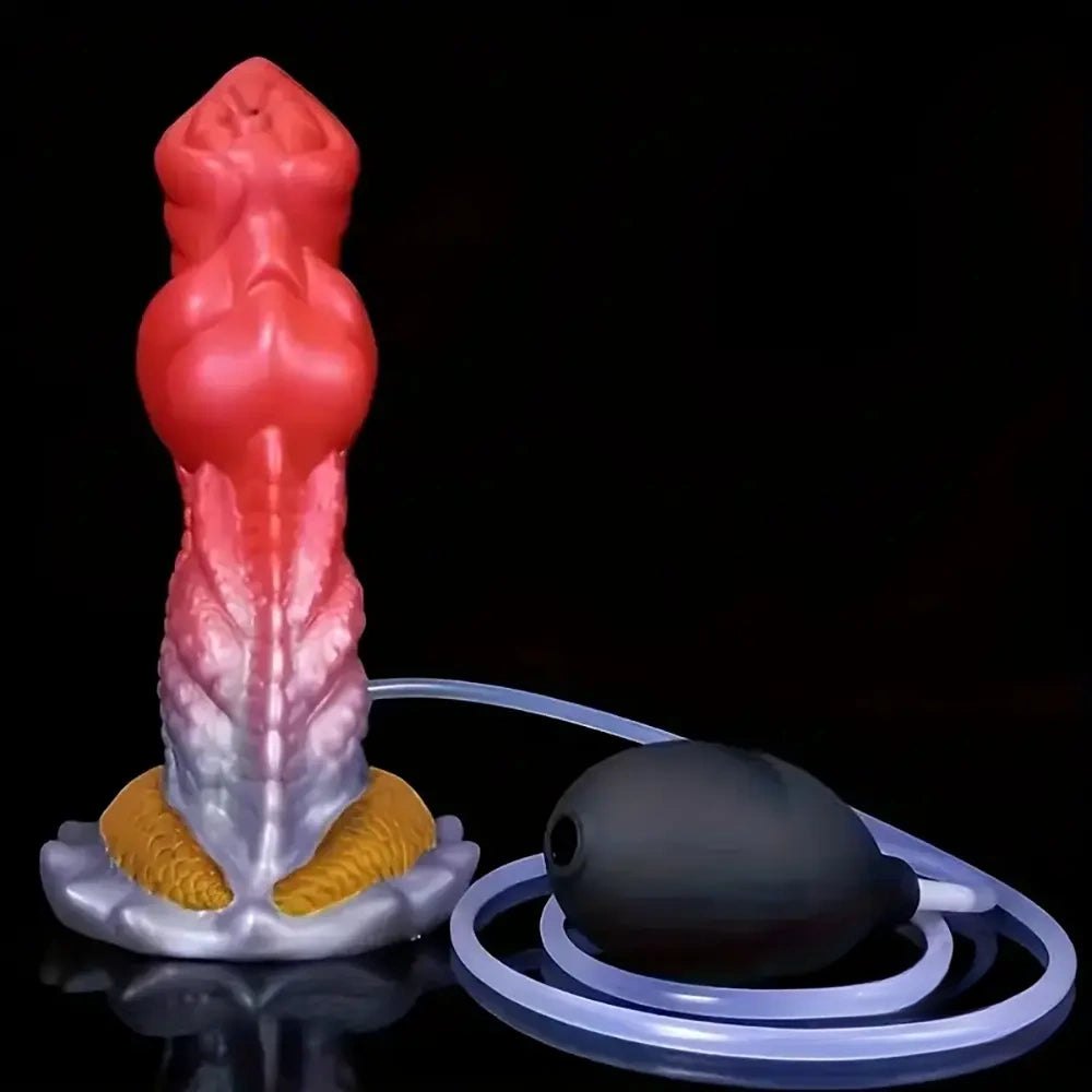 #2 color-change white and red fantasy dildo