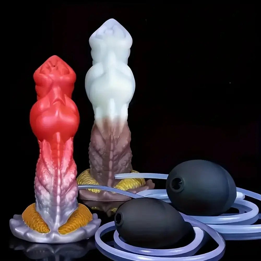 Color-change white and red fantasy dildo, photo 1