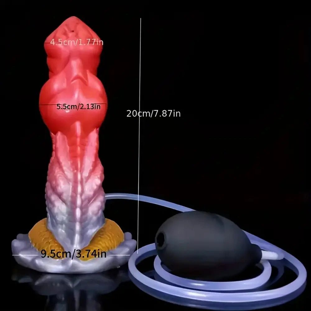 Color-change white and red fantasy dildo, photo 6