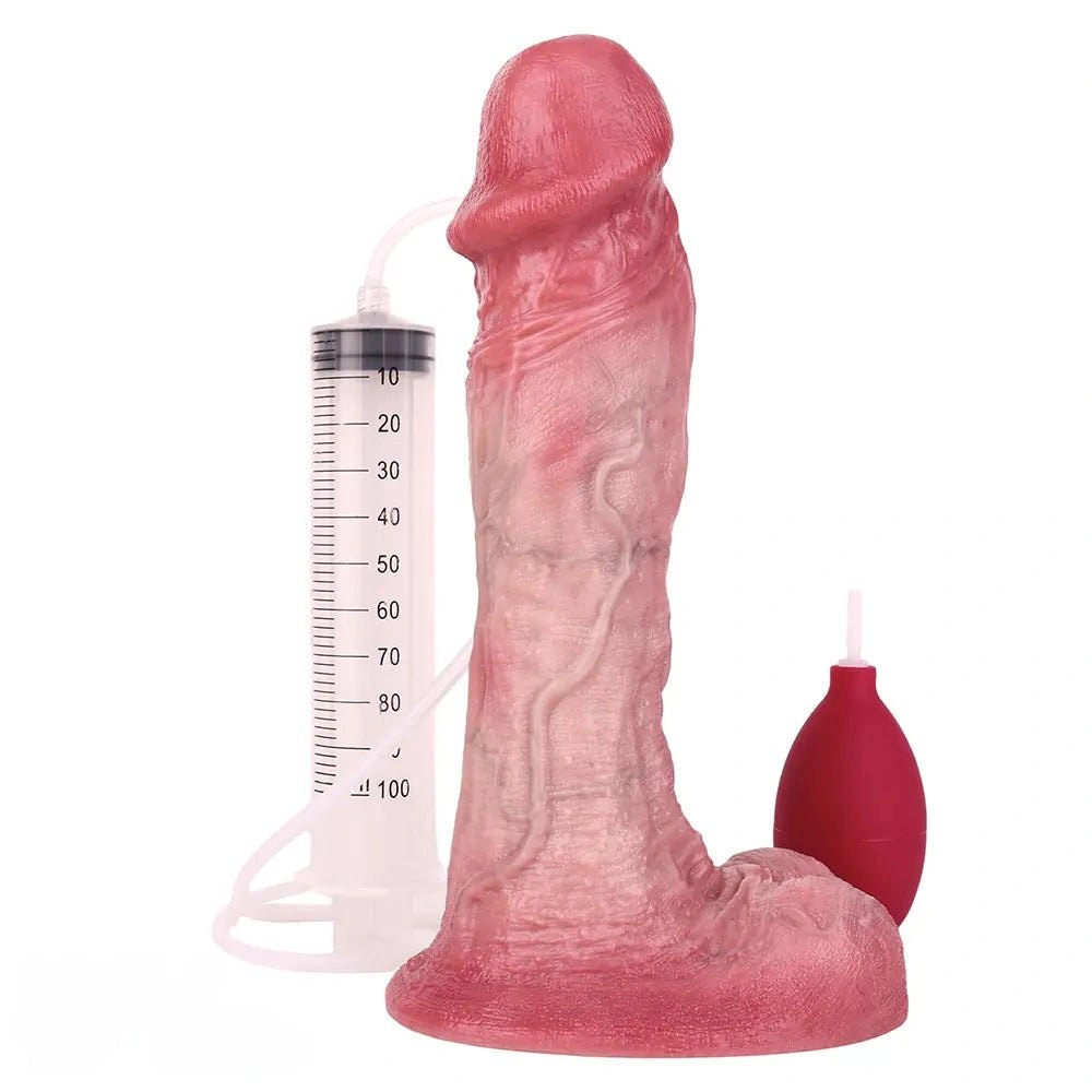 Flesh realistic squirting silicone dildo, photo 1