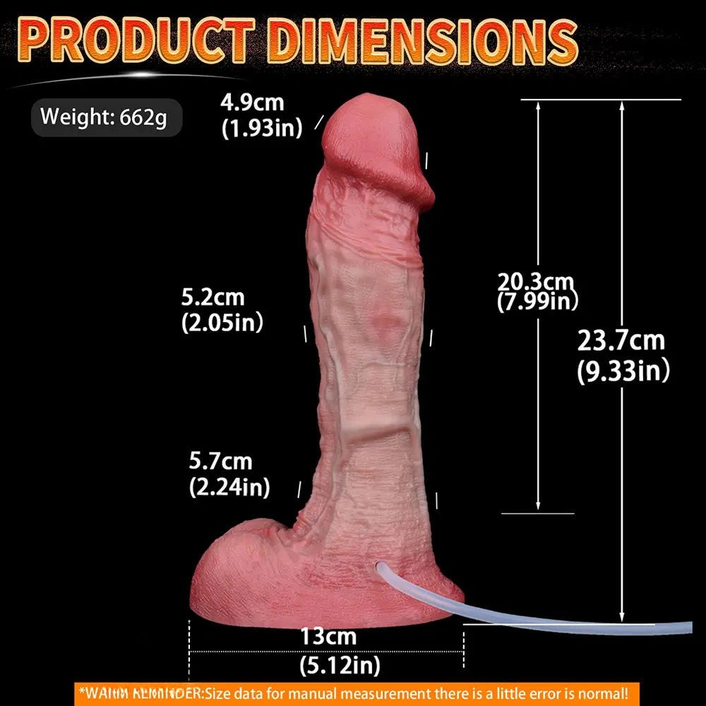 Flesh realistic squirting silicone dildo, photo 11