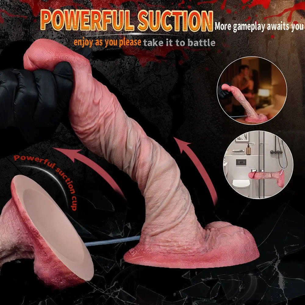 Flesh realistic squirting silicone dildo, photo 7