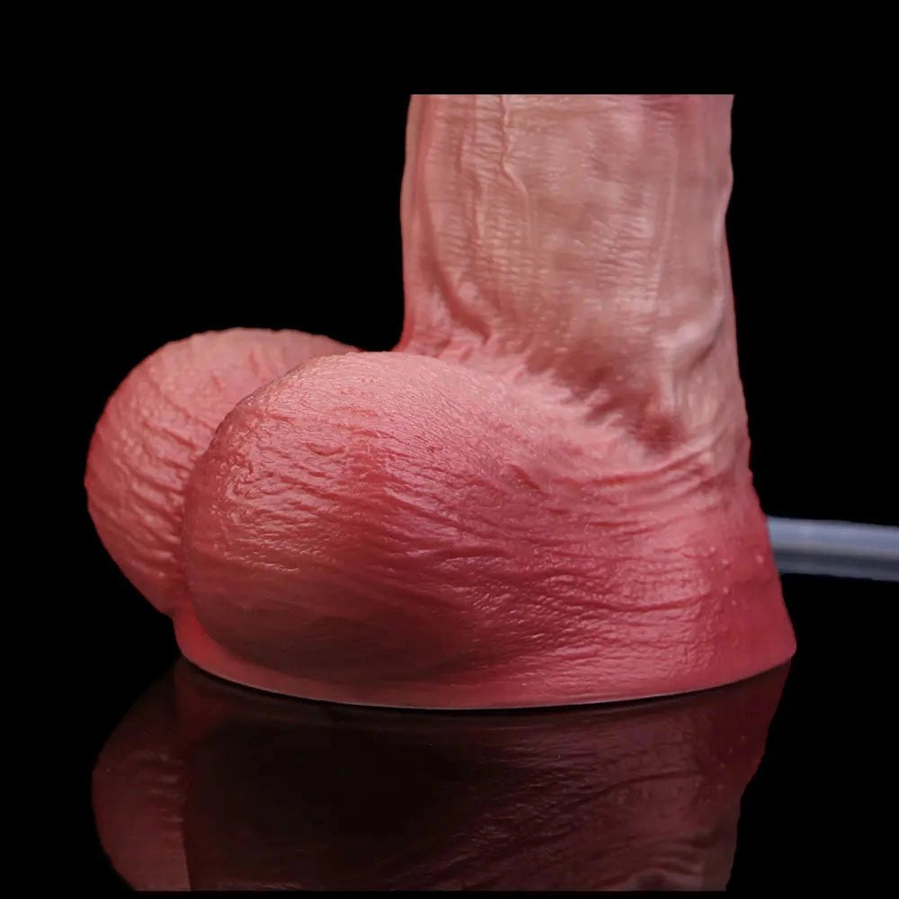 Flesh realistic dildo with syringe accessory, photo 15