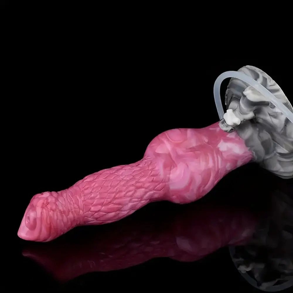 Mixed color dog knot animal silicone dildo, photo 6