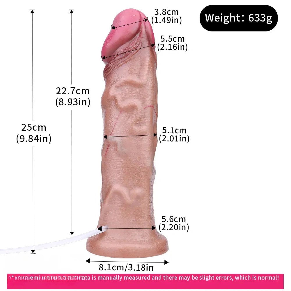 Flesh dual-density squirting dildo, photo 7