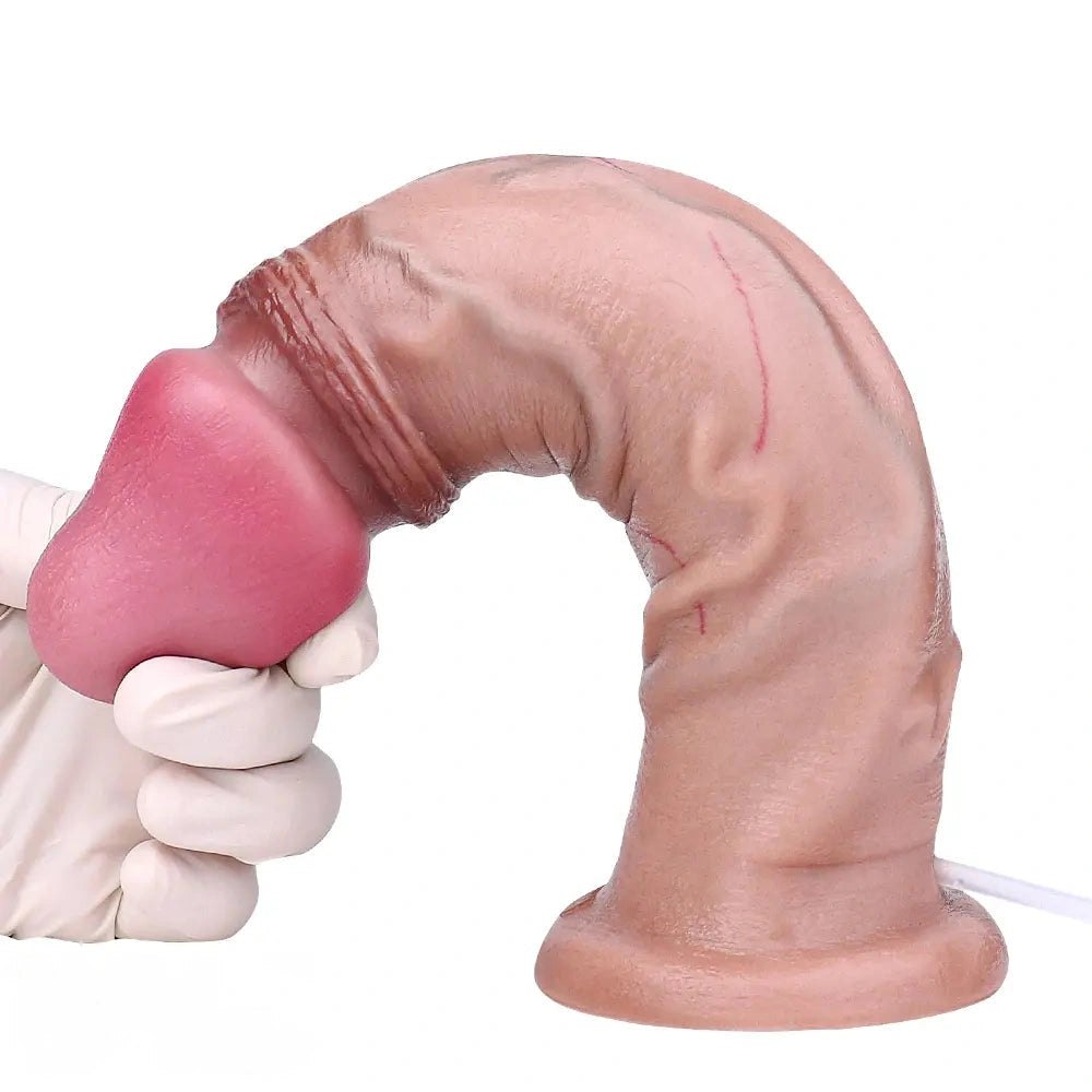 Flesh dual-density squirting dildo, photo 8