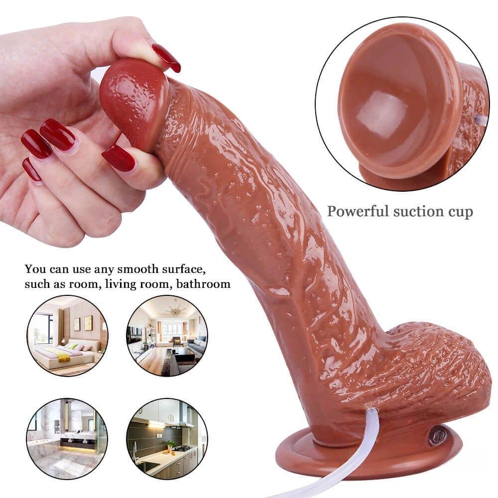Ejaculating dildo with fill tube, photo 6