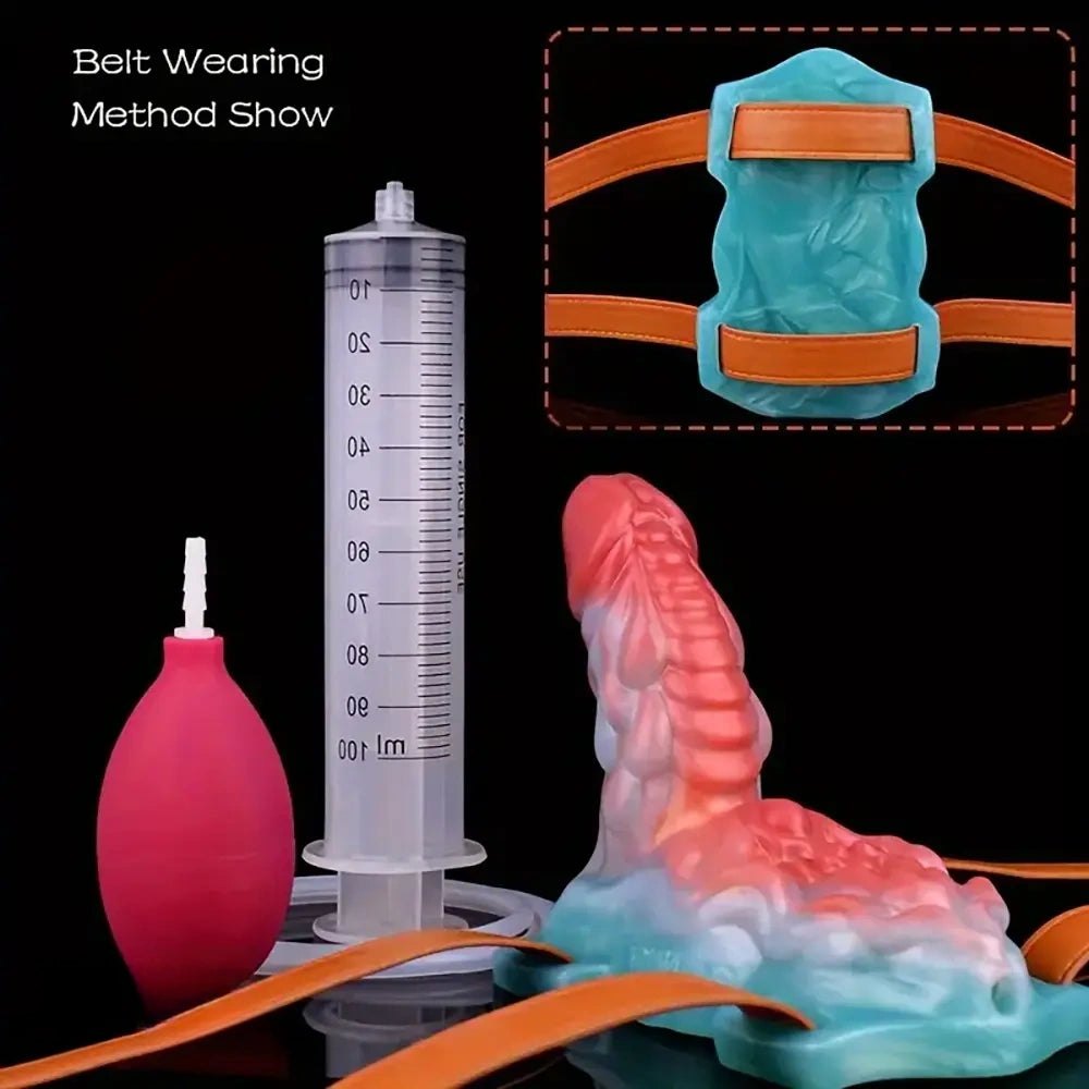 Squirting fantasy creature silicone dildo, photo 10