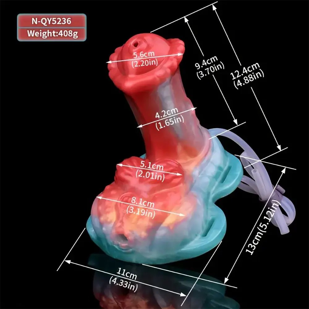 Squirting fantasy creature silicone dildo, photo 11