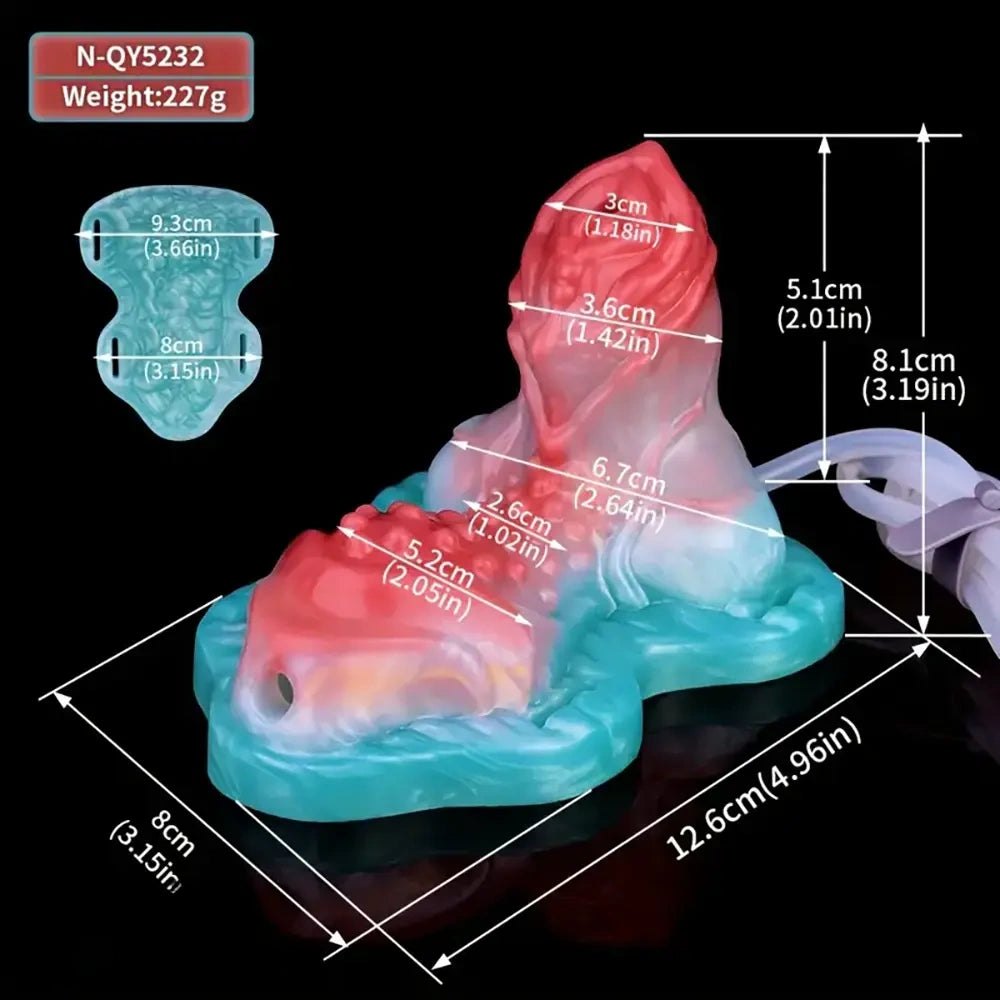 Squirting fantasy creature silicone dildo, photo 12