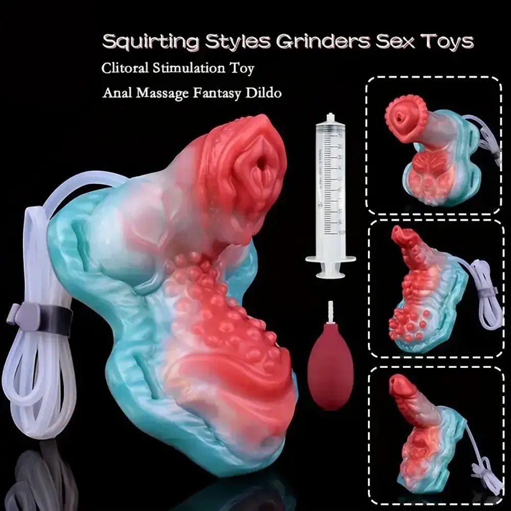 Squirting fantasy creature silicone dildo, photo 3