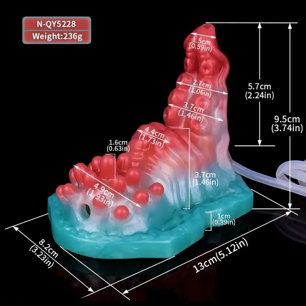 Squirting fantasy creature silicone dildo, photo 9