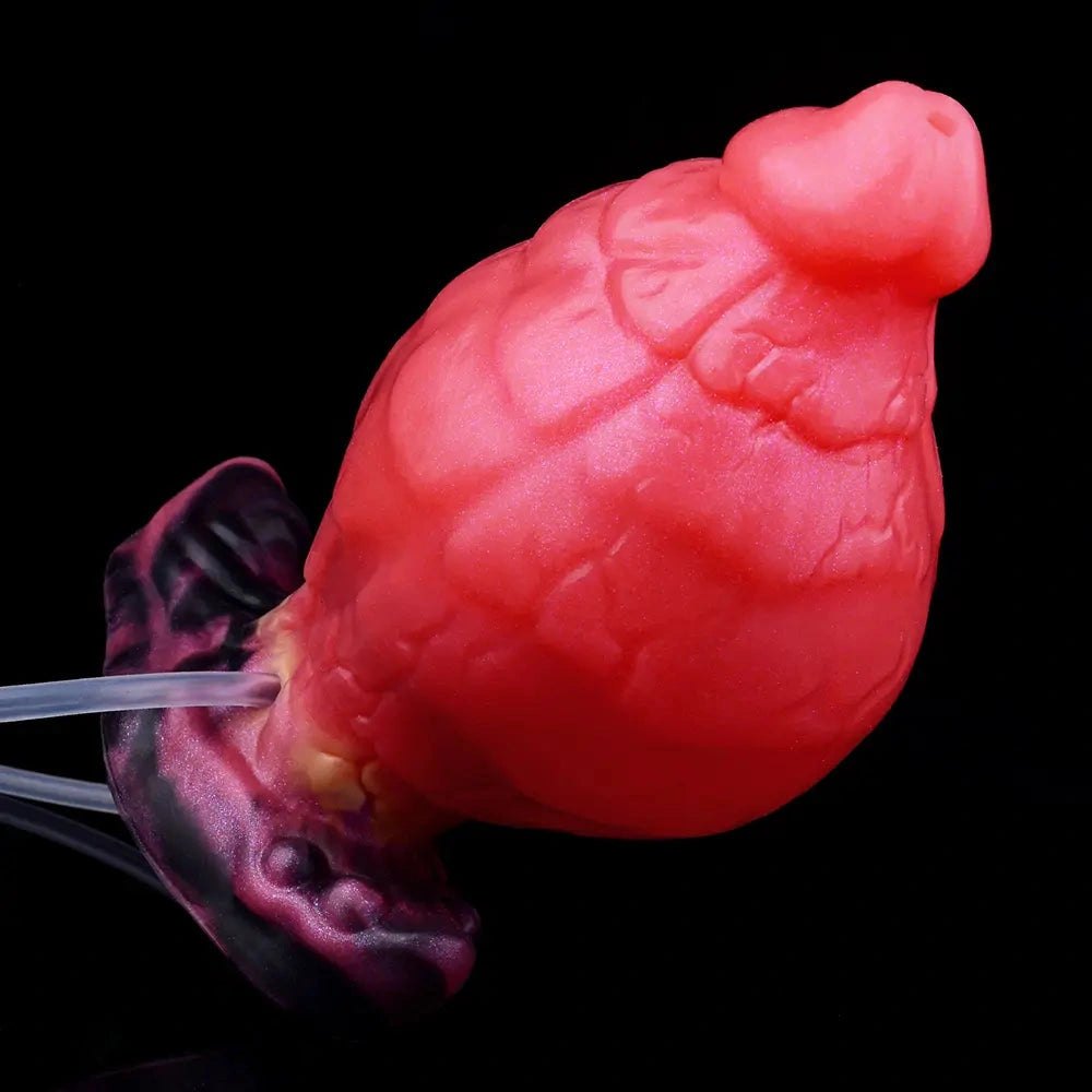 Red inflatable fantasy dildo, photo 11