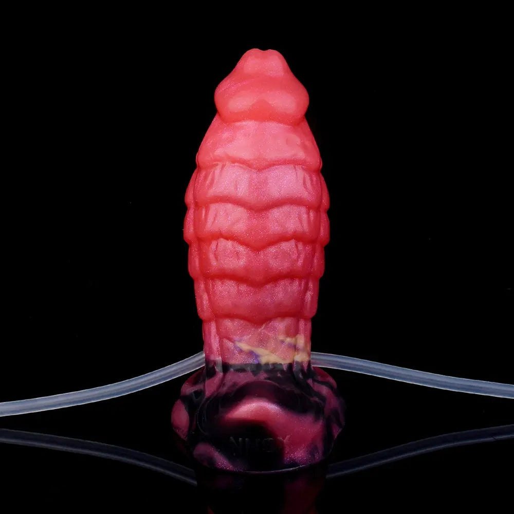 Red inflatable fantasy dildo, photo 14