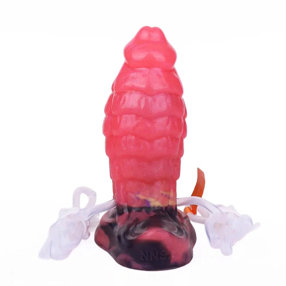 Red inflatable fantasy dildo, photo 2