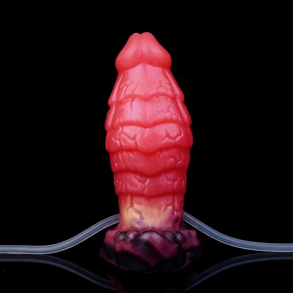 Red inflatable fantasy dildo, photo 5