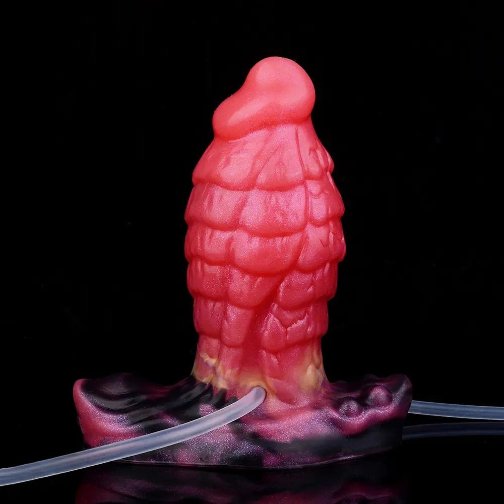 Red inflatable fantasy dildo, photo 6