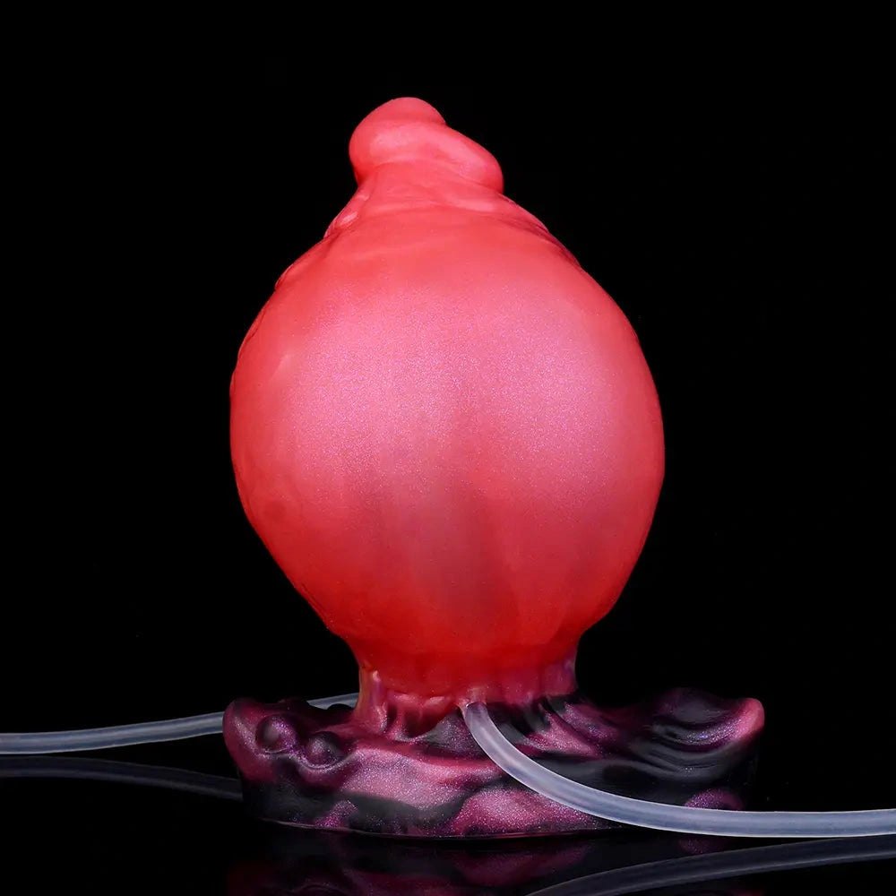 Red inflatable fantasy dildo, photo 9