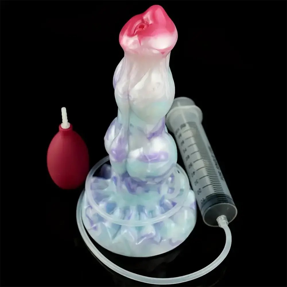 Pastel gradient fantasy suction dildo, photo 1