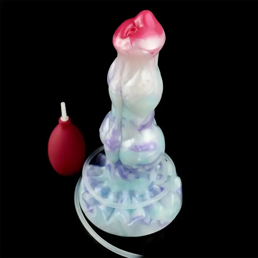 Pastel gradient fantasy suction dildo, photo 3