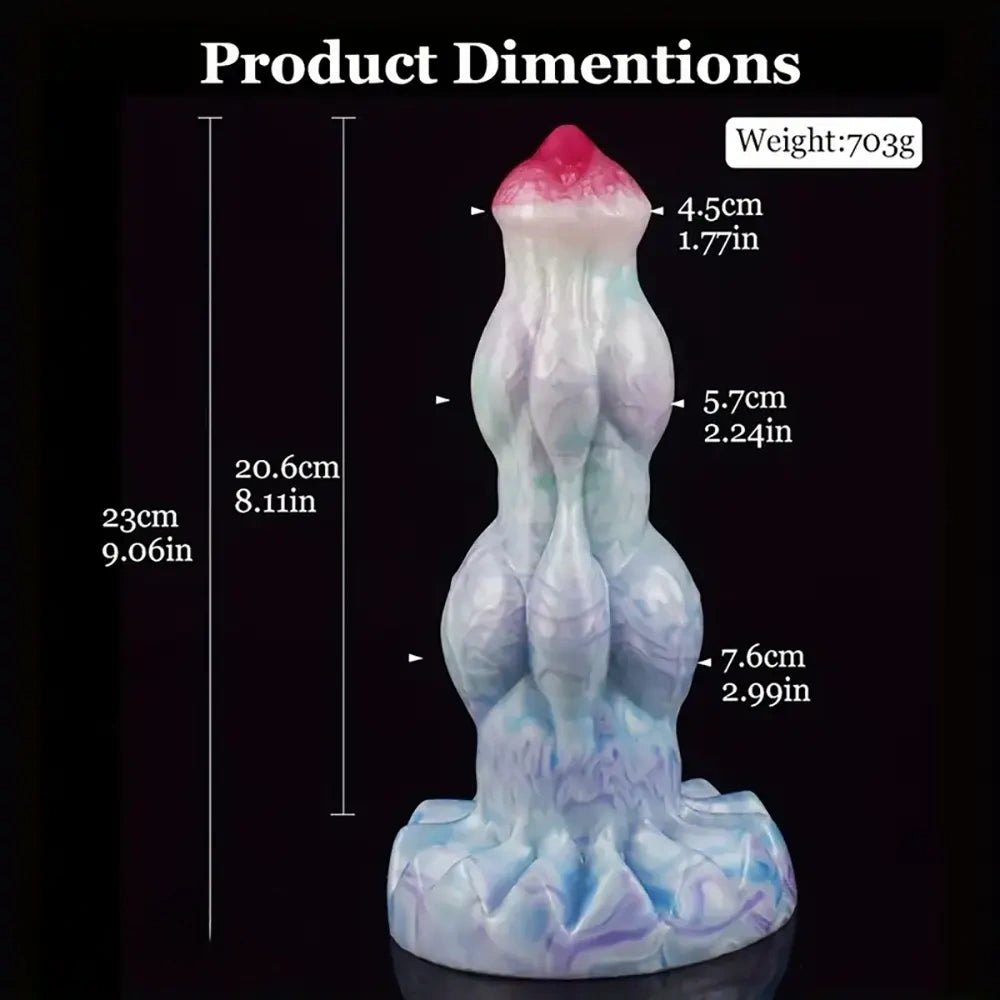 Pastel gradient fantasy suction dildo, photo 6