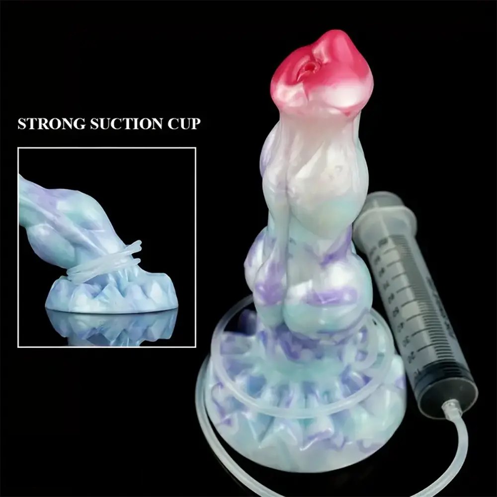 Pastel gradient fantasy suction dildo, photo 8