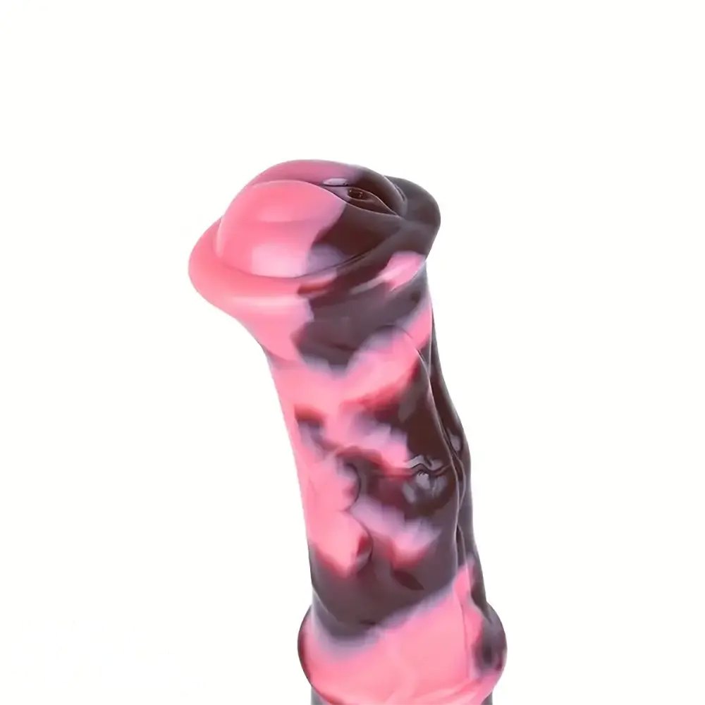 Horse-style fantasy silicone dildo with squirting bulb, photo 8
