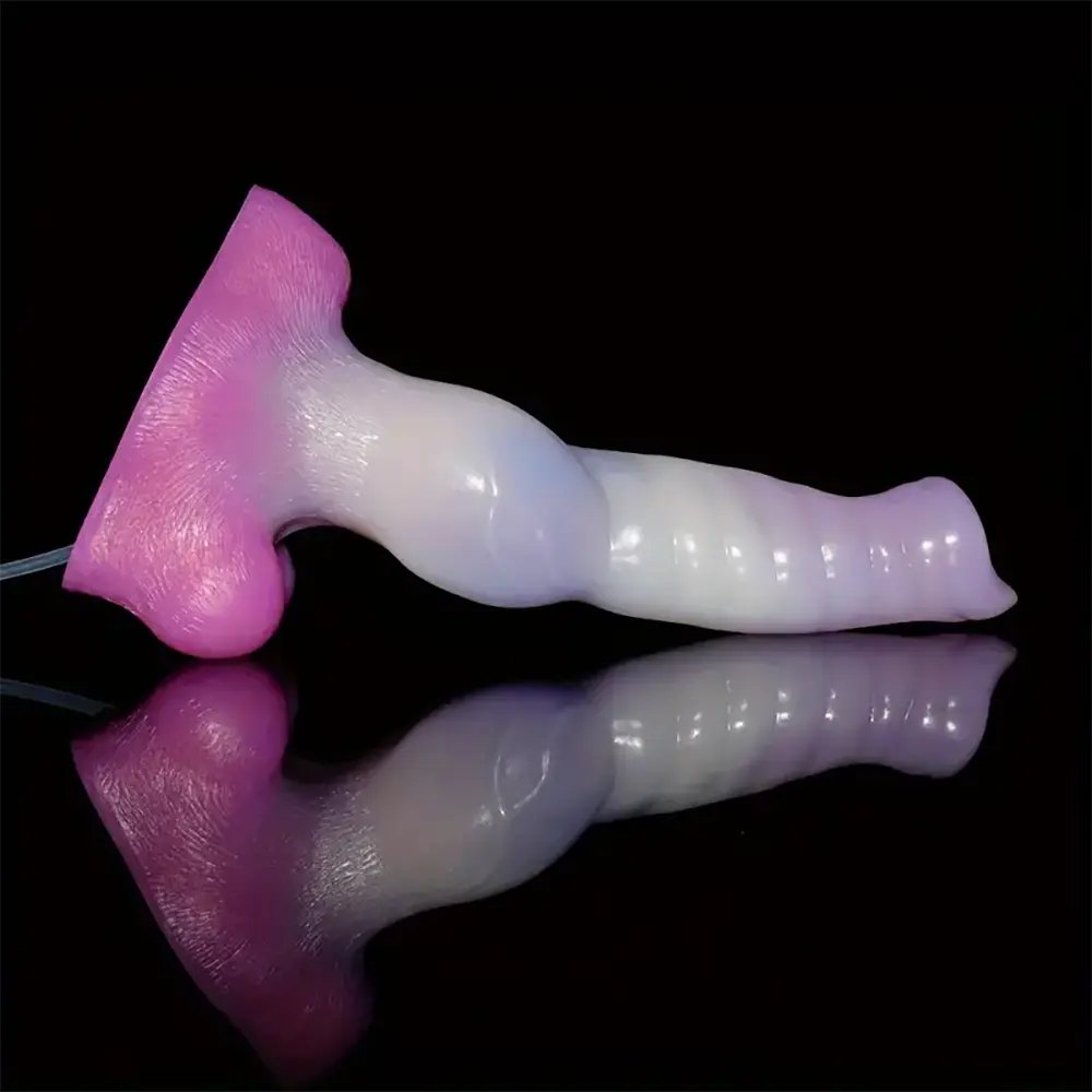 Pink and white knot fantasy dildo, photo 8