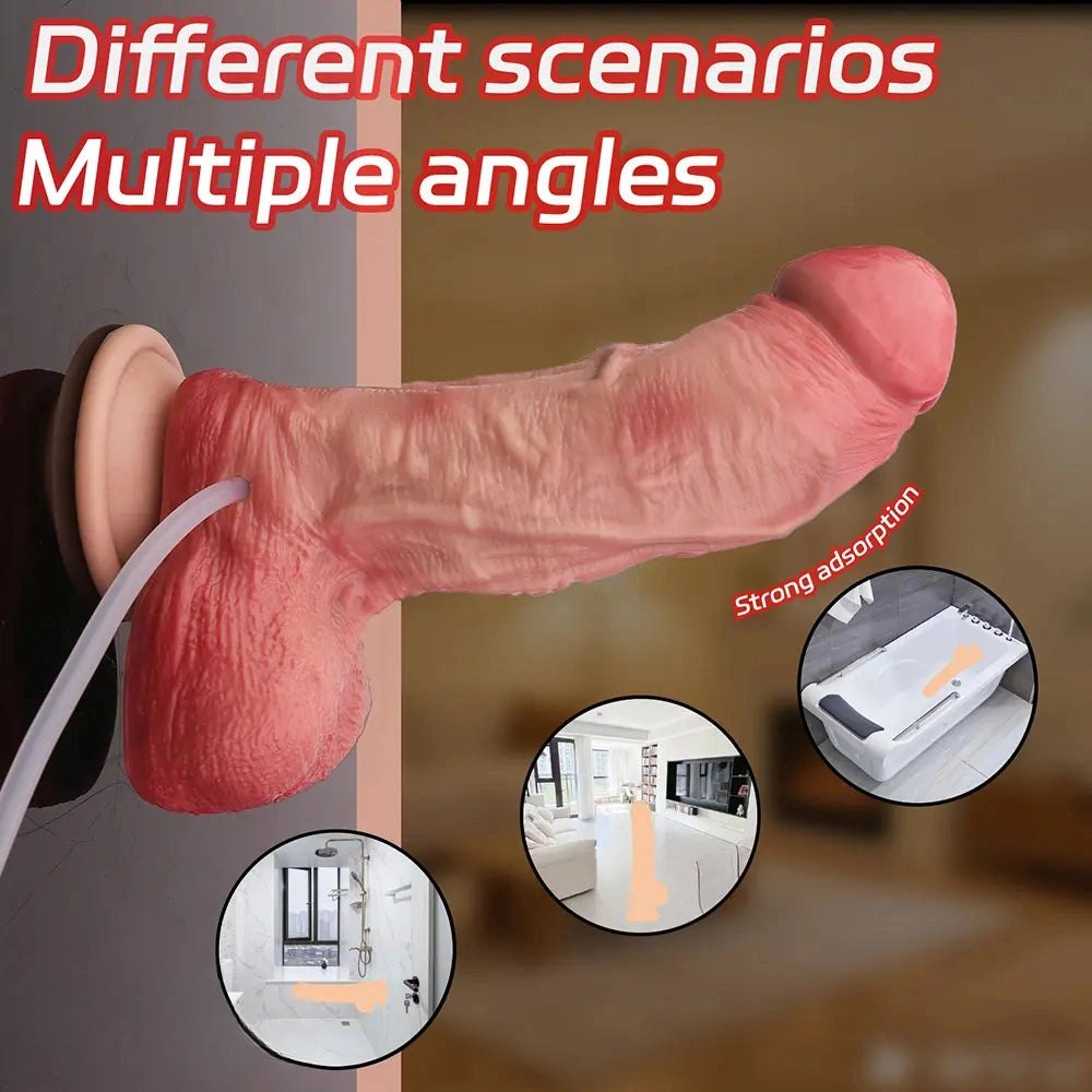 Flesh tone squirting realistic dildo, photo 11