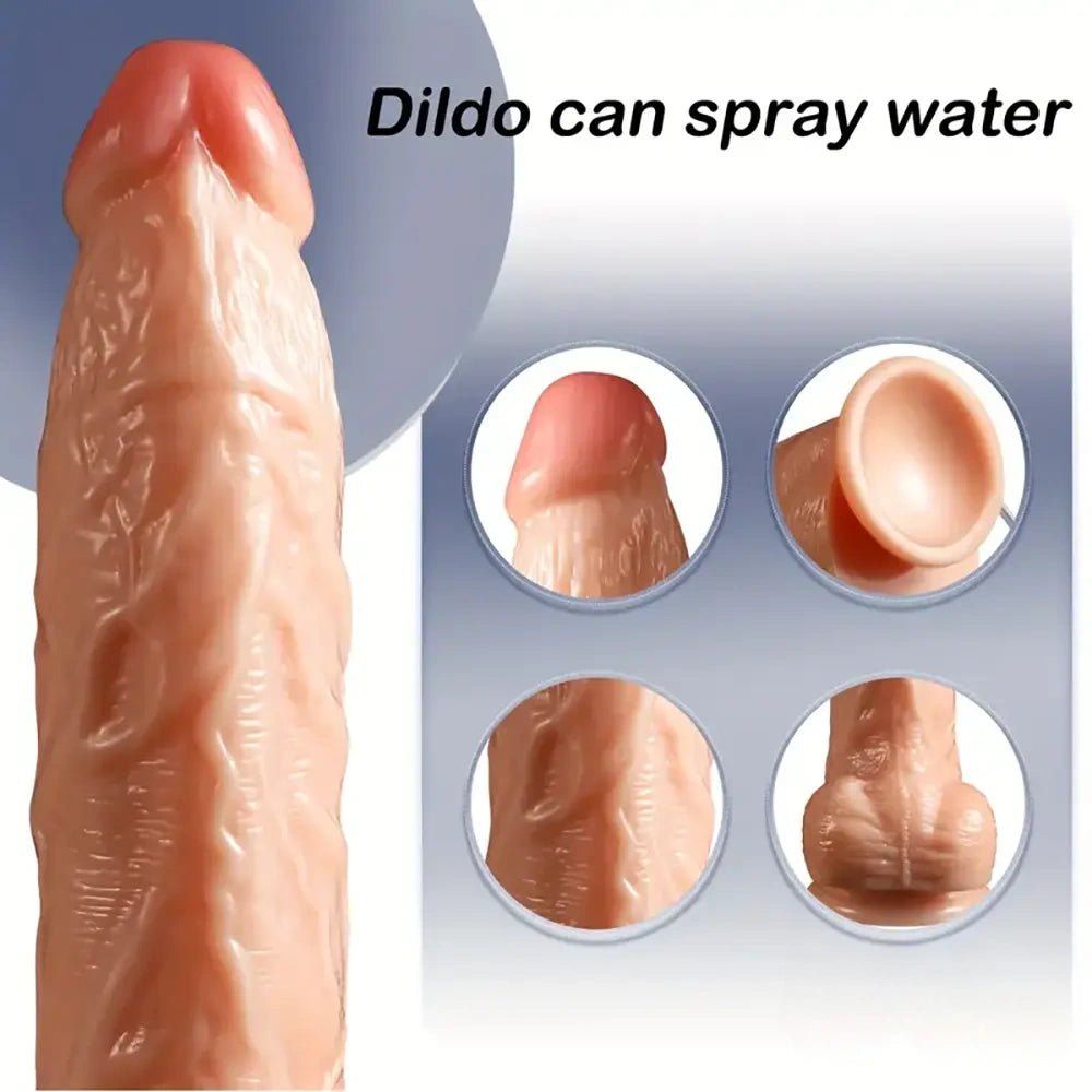 Flesh tone realistic squirting dildo, photo 5