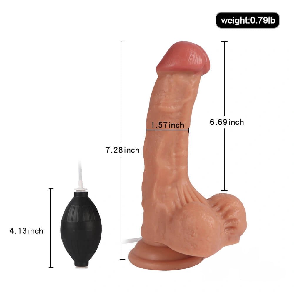 Flesh tone squirting realistic dildo, photo 10