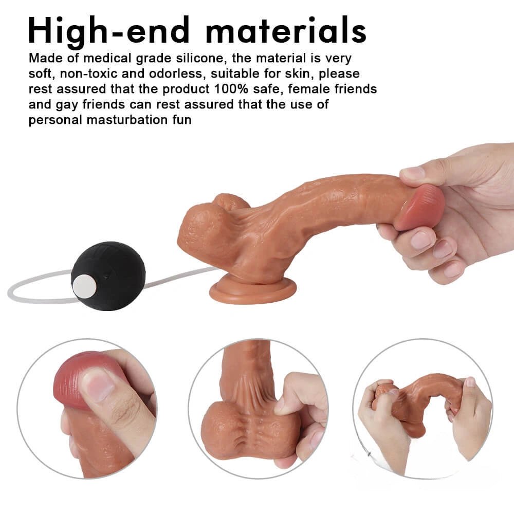 Flesh tone squirting realistic dildo, photo 7