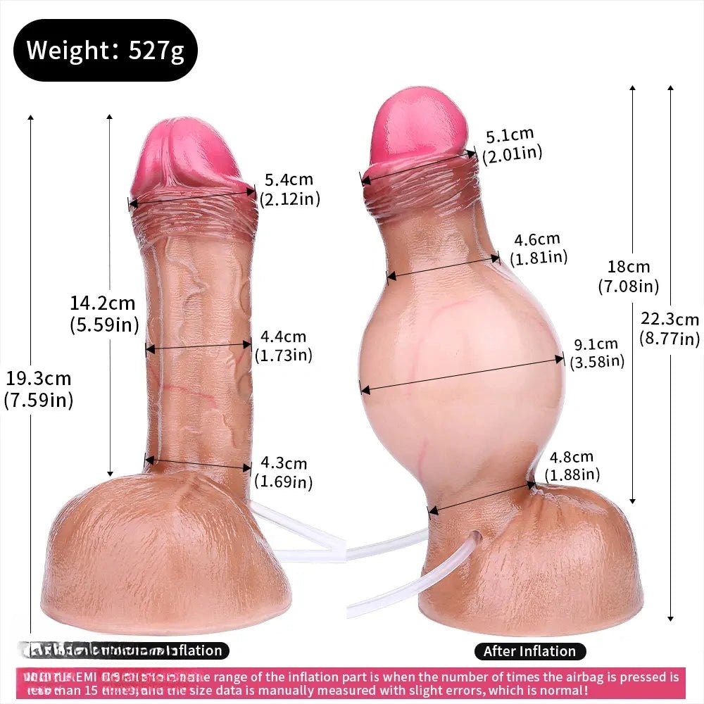 Flesh tone silicone squirting dildo with suction cup base, photo 11