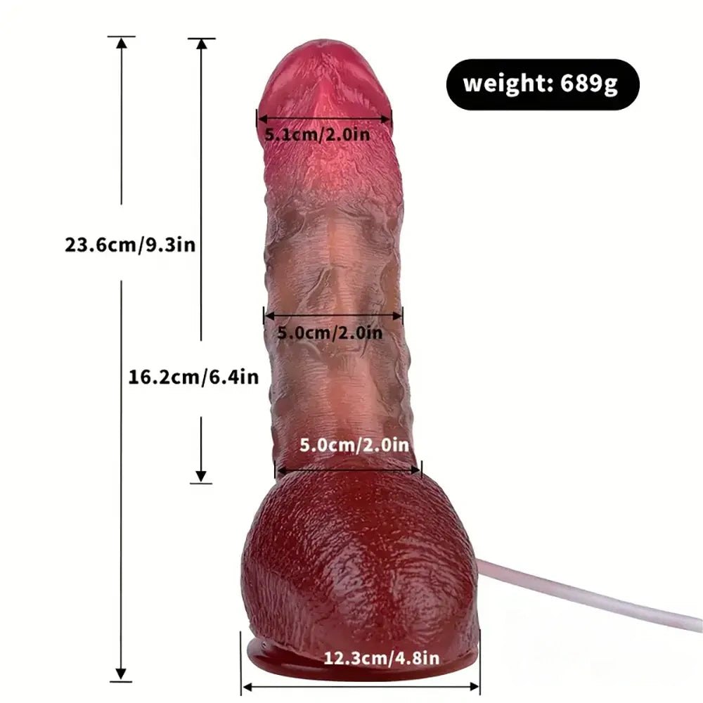 Flesh realistic squirting silicone dildo, photo 9