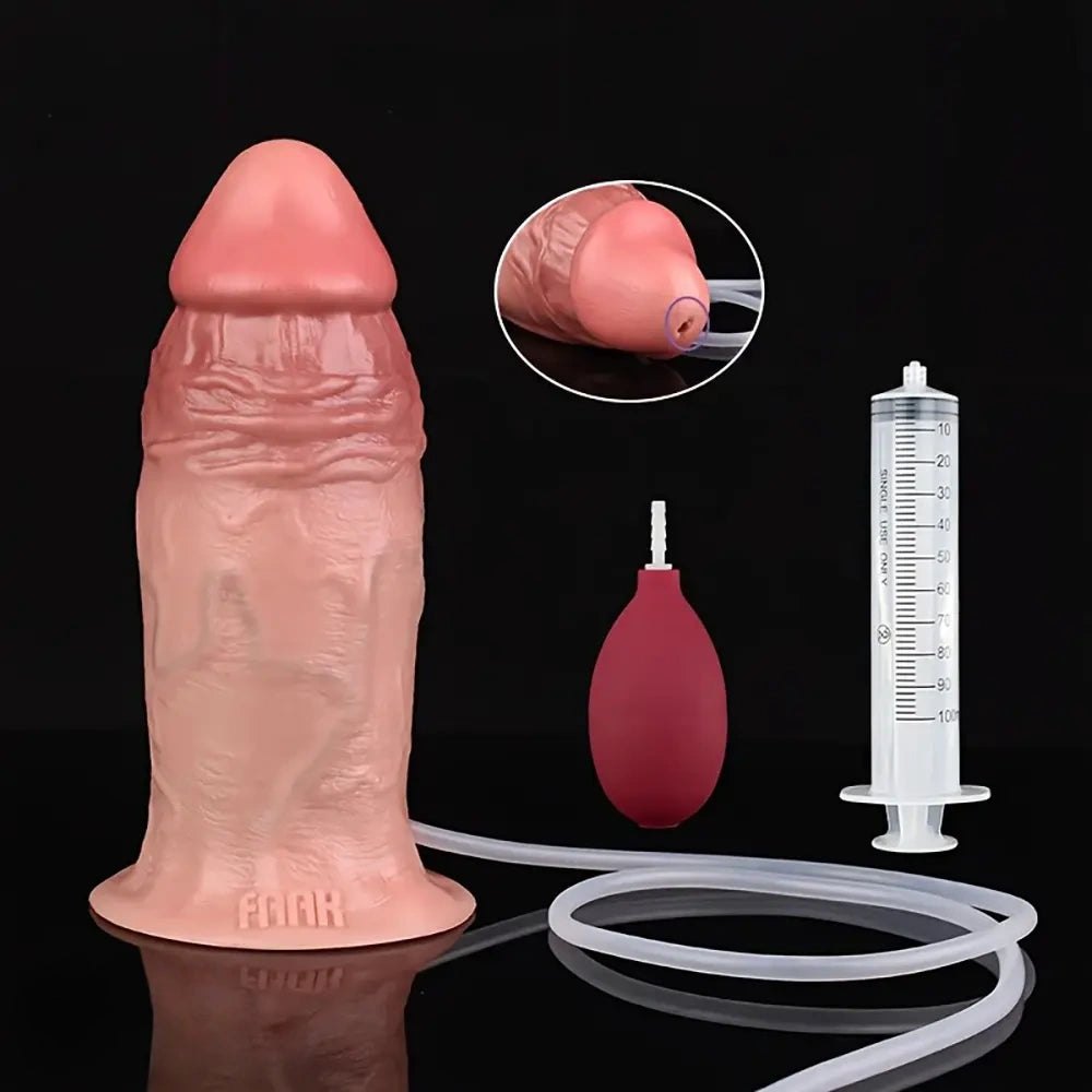 Flesh realistic squirting dildo, photo 1