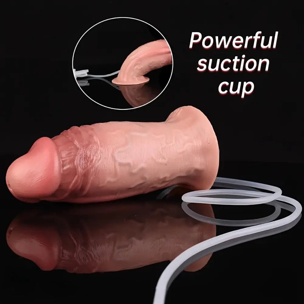 Flesh realistic squirting dildo, photo 12