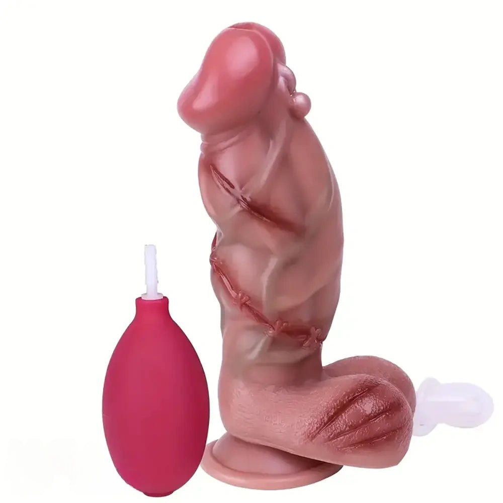 Flesh silicone squirting dildo, photo 2
