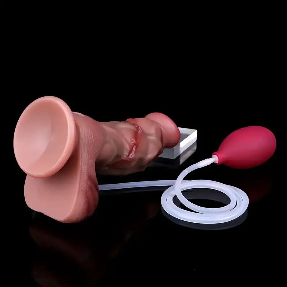 Flesh silicone squirting dildo, photo 9
