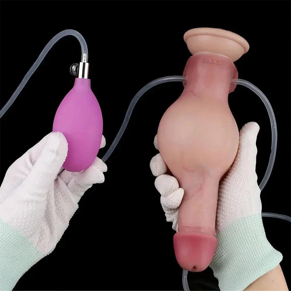 Flesh tone realistic squirting silicone dildo, photo 7