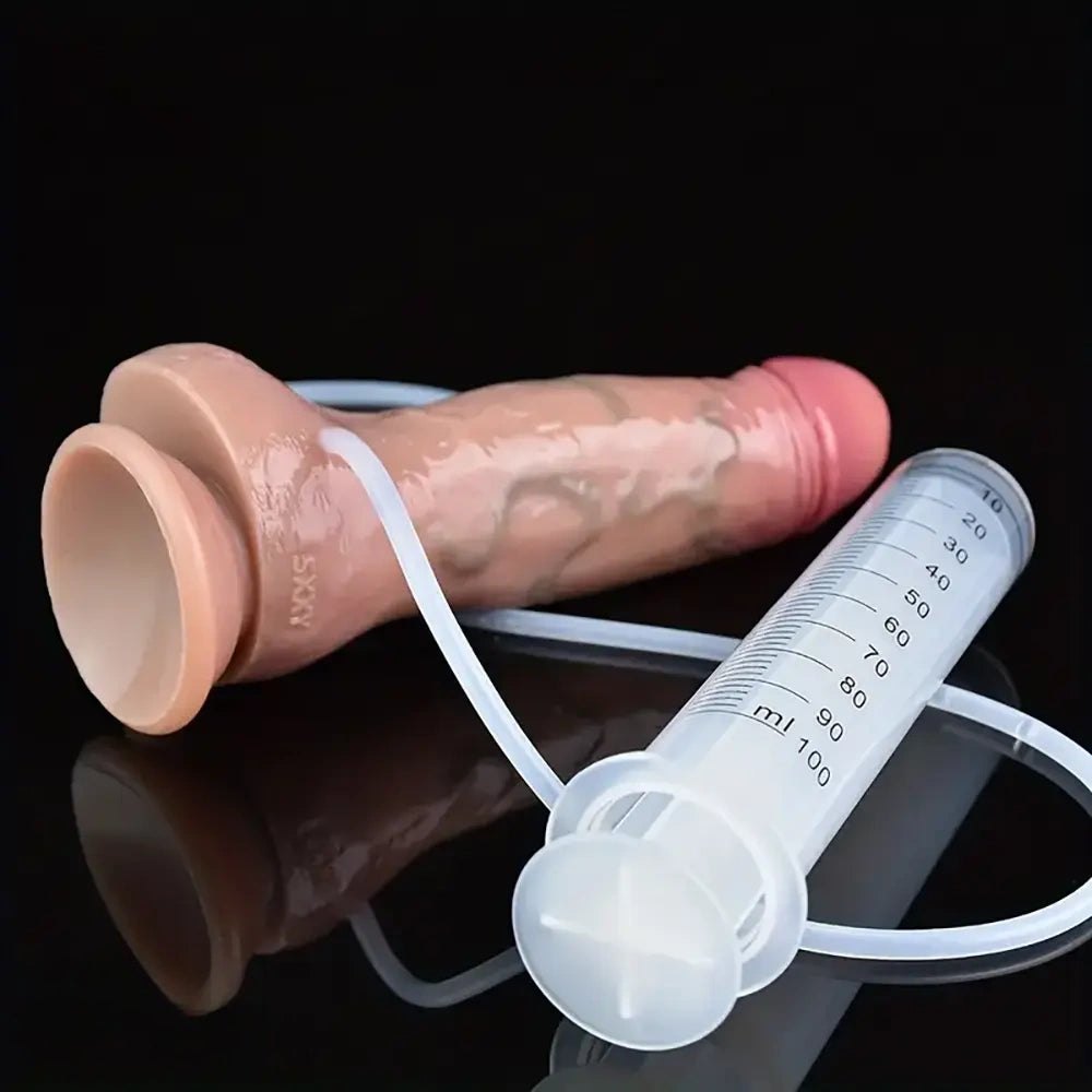 Flesh tone squirting suction cup dildo, photo 11