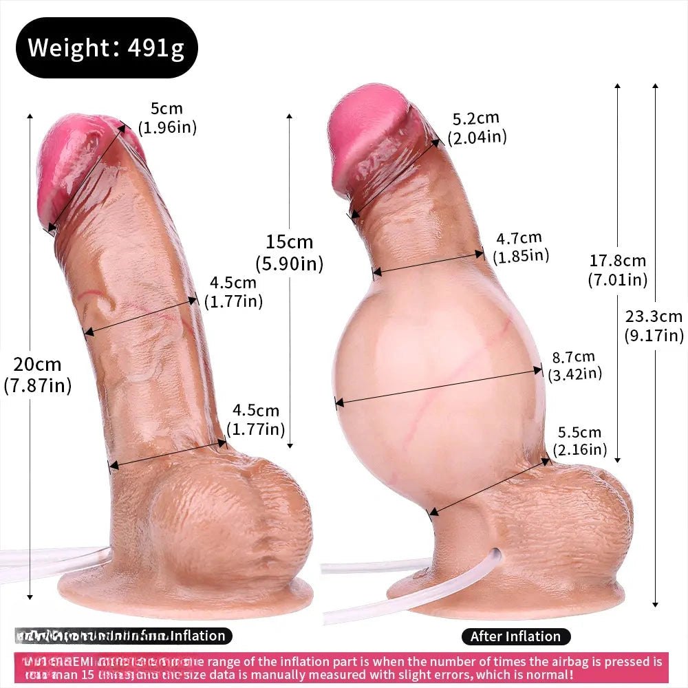 Flesh realistic suction cup dildo with squirting kit, photo 11