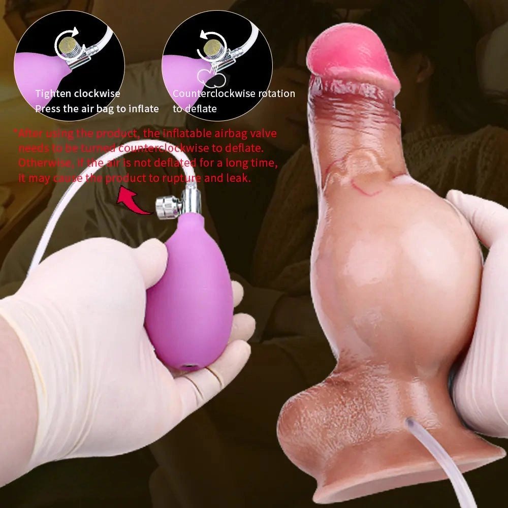 Flesh realistic suction cup dildo with squirting kit, photo 7
