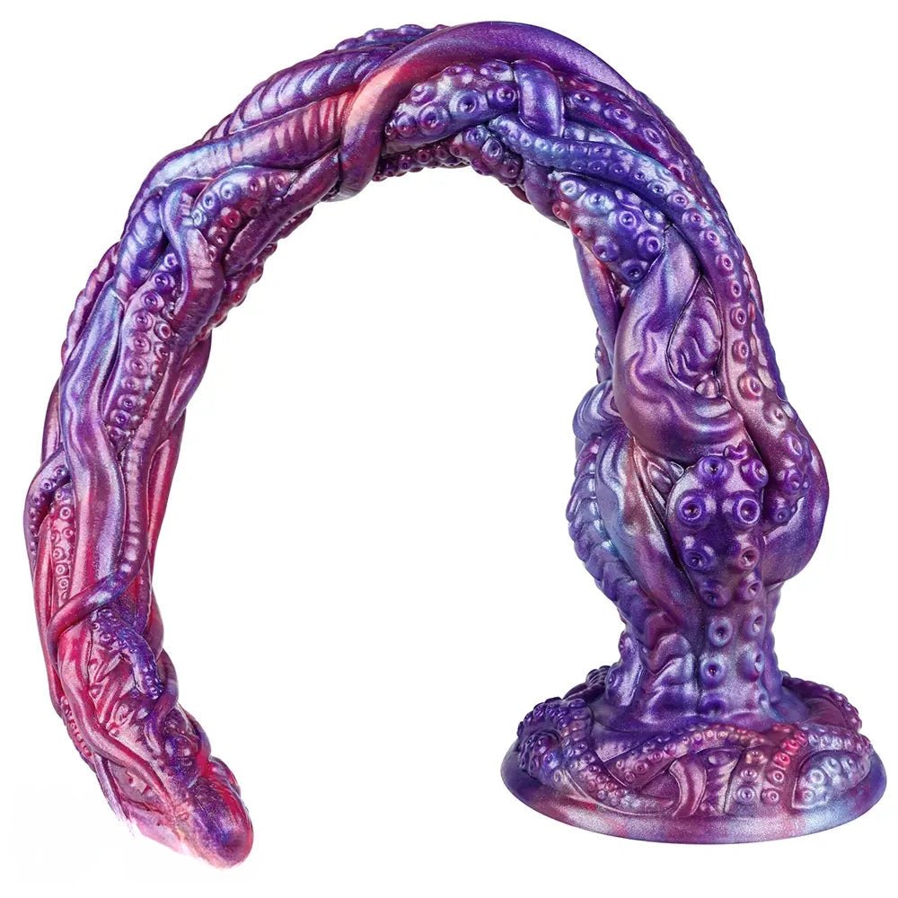 Purple octopus tentacle squirting silicone dildo, photo 3