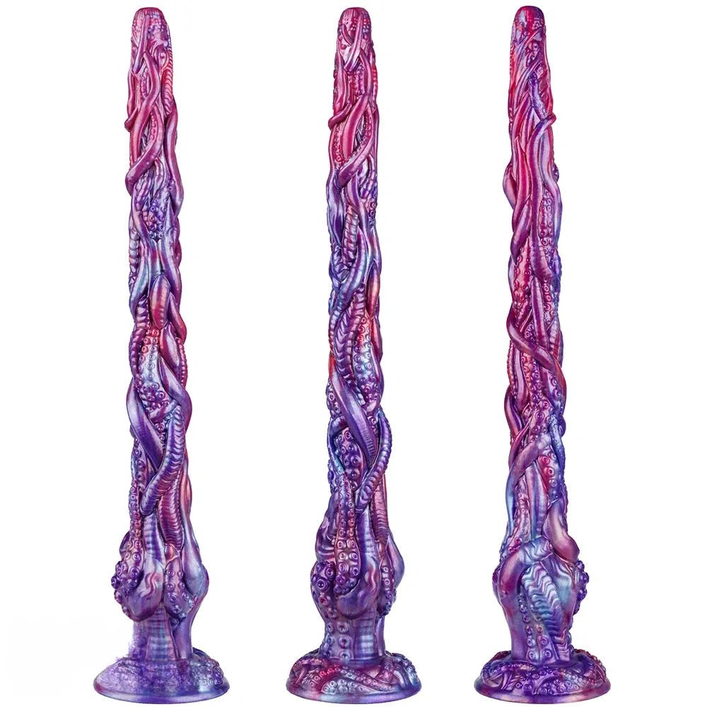 Purple octopus tentacle squirting silicone dildo, photo 5