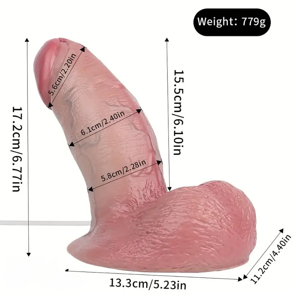 Flesh thick squirting realistic dildo, photo 3